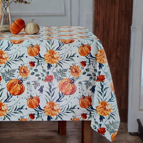 FROM THE HEARTH 60 x 102 Oblong Tablecloth - Picture 1 of 3
